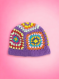 MOTİFLİ BOHEM MOR ÇOCUK BERE