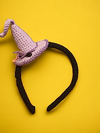 Lila Cadı şapkası taç