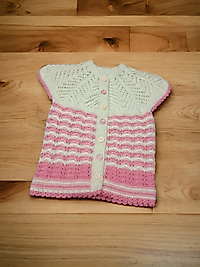 İKİ RENKLİ KIZ BEBEK YELEK