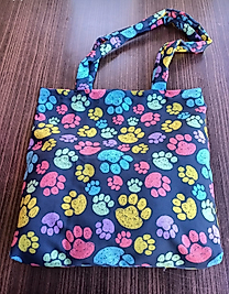 PATİ DESENLİ BEZ ÇANTA